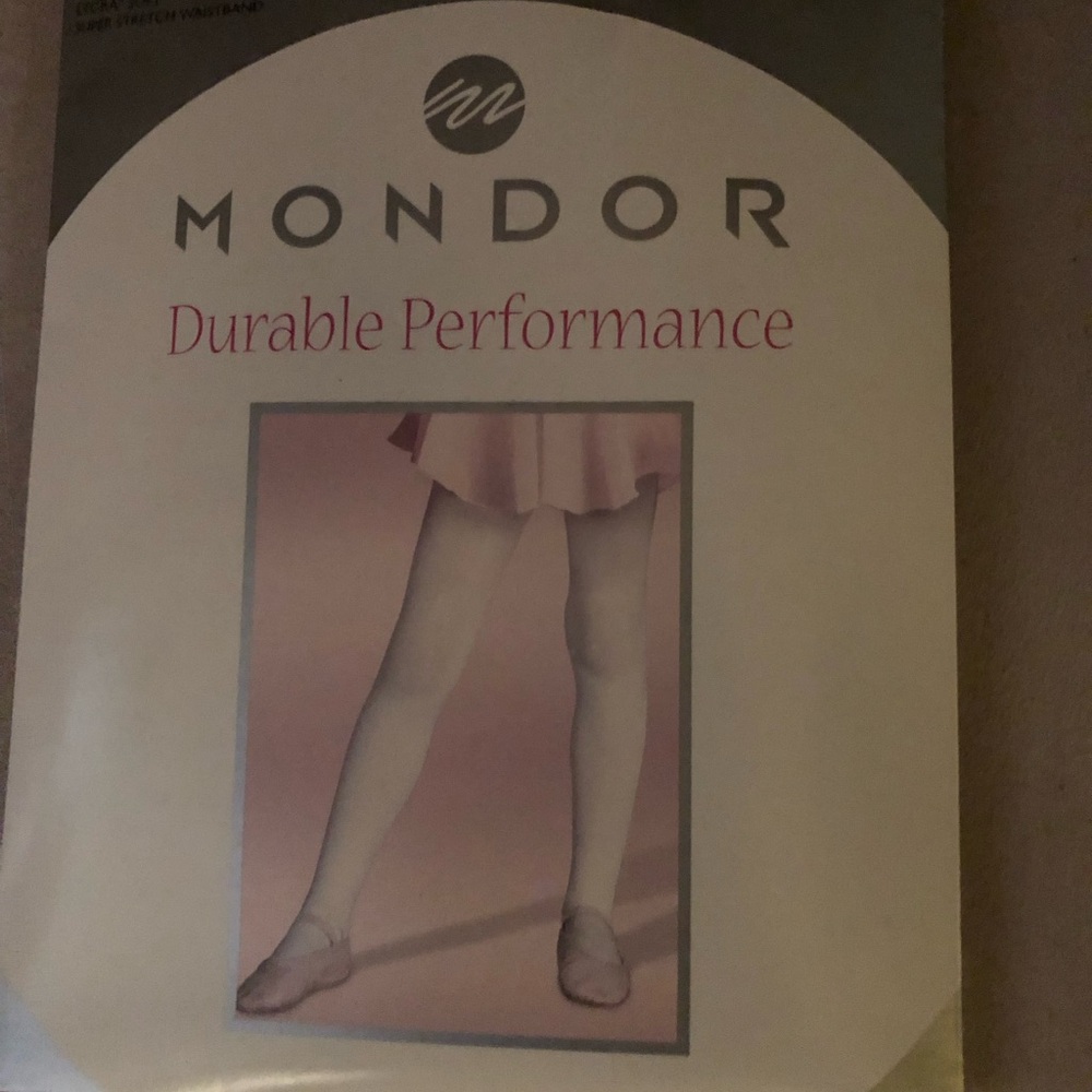 Mondor Durable Performance Black Tights, size 6-10